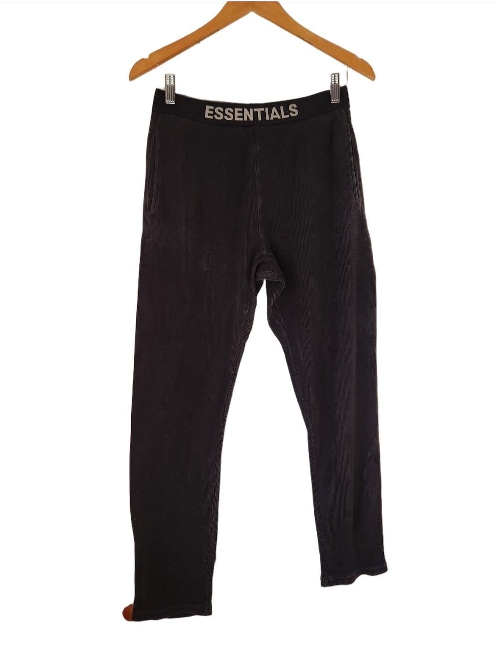 Fear of God Essentials Waffle Knit Leggings - Size Small - Black